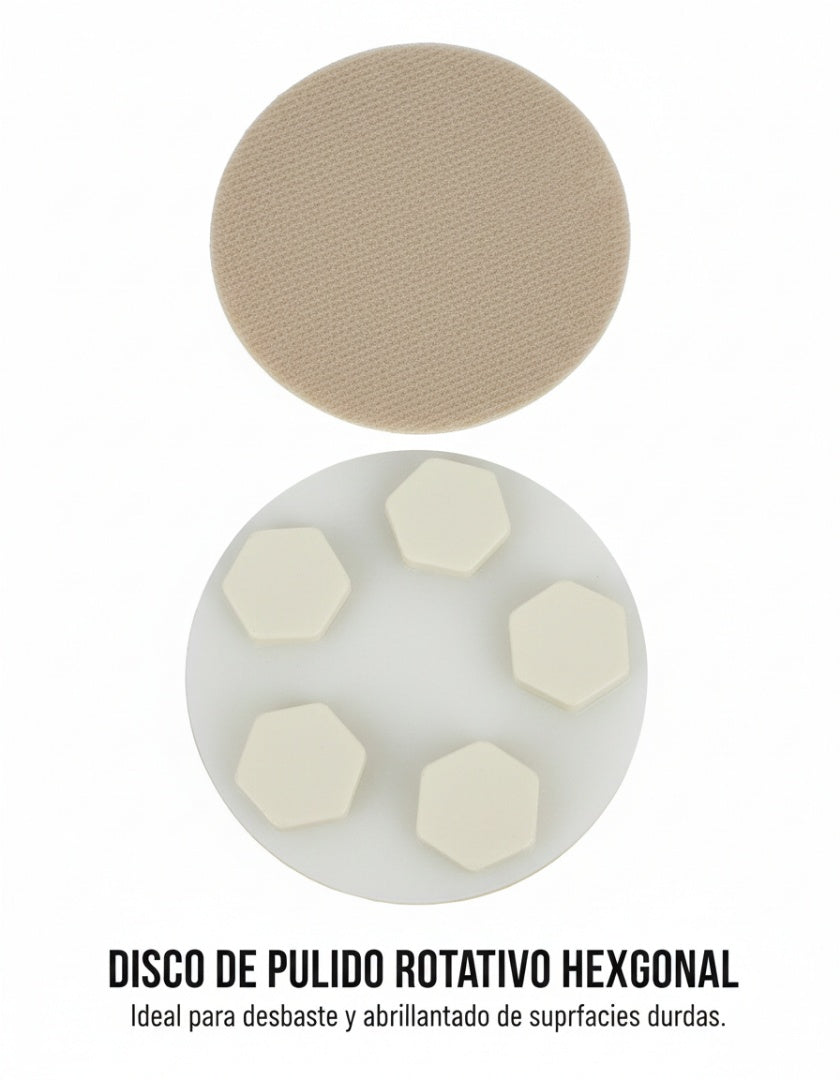 Disco pulidor Hexagonal